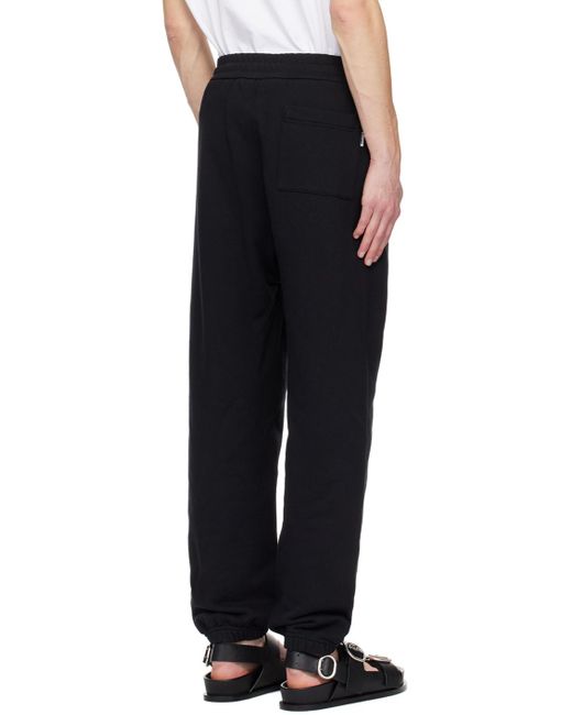 Pantalon de survêtement noir à cordon coulissant Jil Sander pour homme en coloris Black
