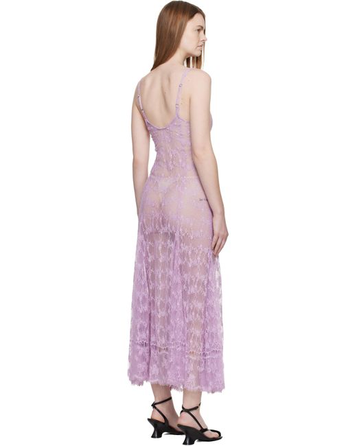Collina Strada Purple Pamela Midi Dress