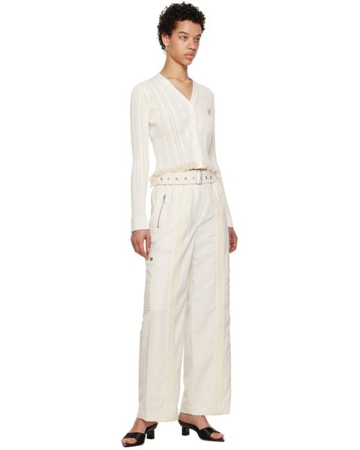3.1 Phillip Lim Natural White Belted Trousers