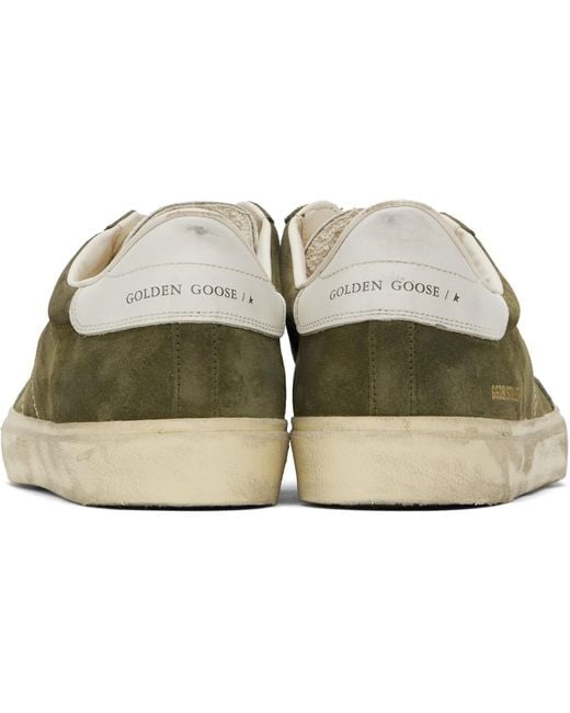Golden Goose Deluxe Brand Black Khaki Soul Star Sneakers for men