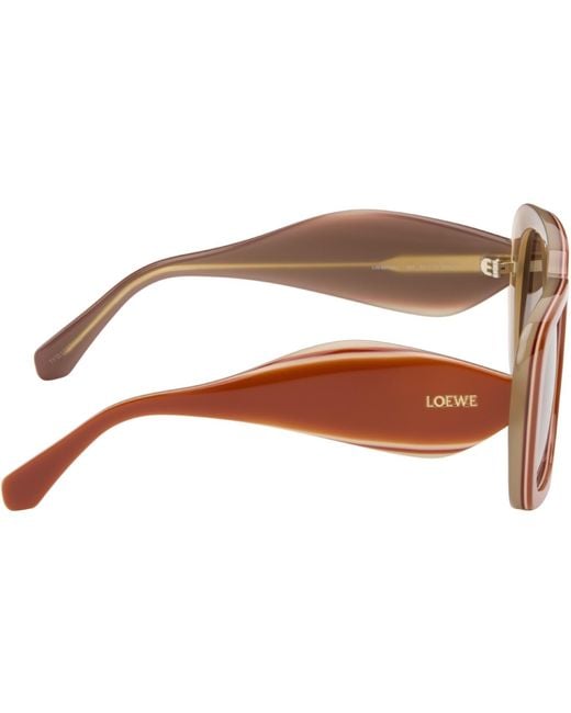Loewe Brown Signature Sunglasses for men
