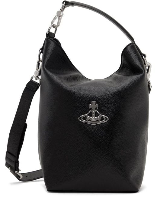 Vivienne Westwood Black Medium Sam Bag for men