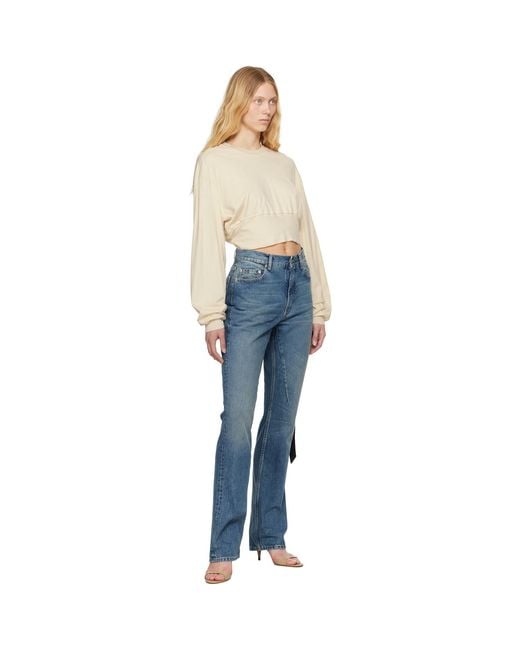 Rick Owens Blue Off- Hollywood Tatlin Sweatshirt