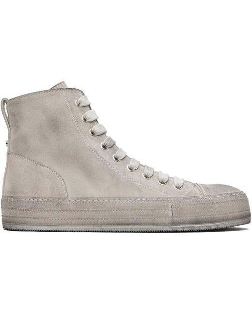 Ann Demeulemeester Black Orvo High-Top Sneakers for men