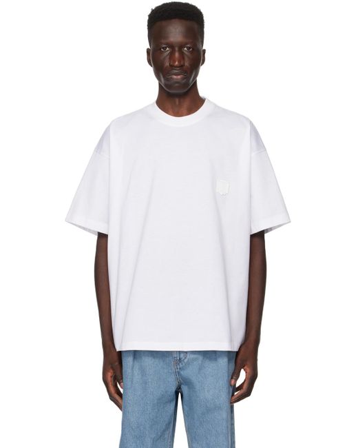T-shirt blanc à image imprimée Wooyoungmi pour homme en coloris White