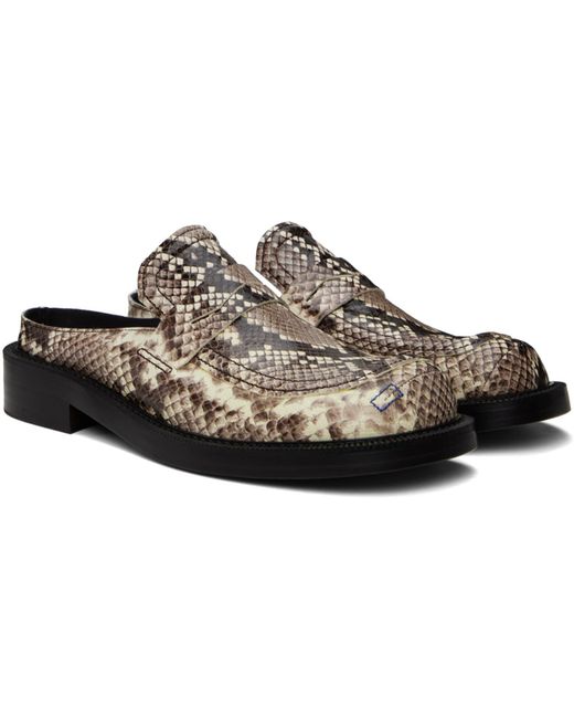 Adererror Black Curve Mu02 Slip-On Loafers