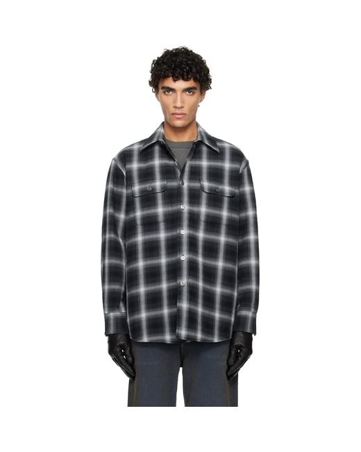 Our Legacy Black Padded Moss Shirt for men