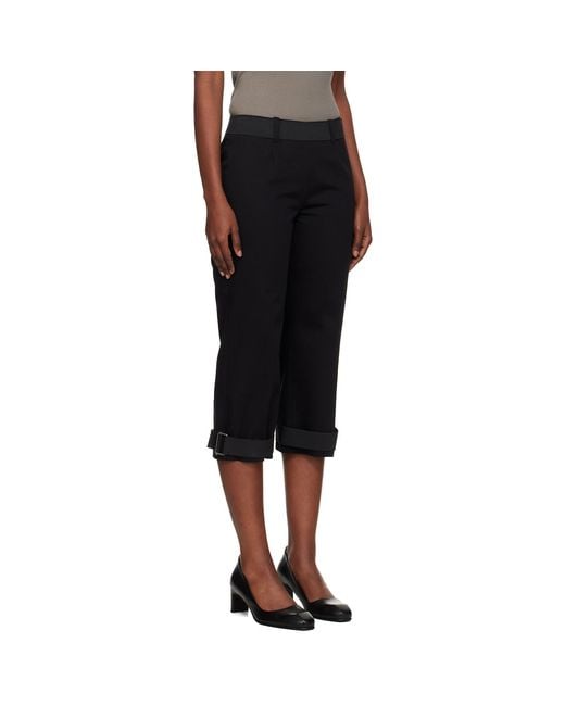 Our Legacy Black Sporty Capri Trousers