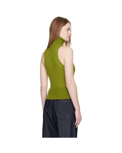 Tom Ford Green Cashmere Silk Turtleneck