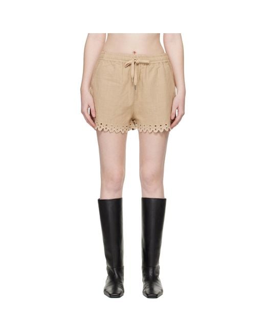 Isabel Marant Natural Balyme Shorts