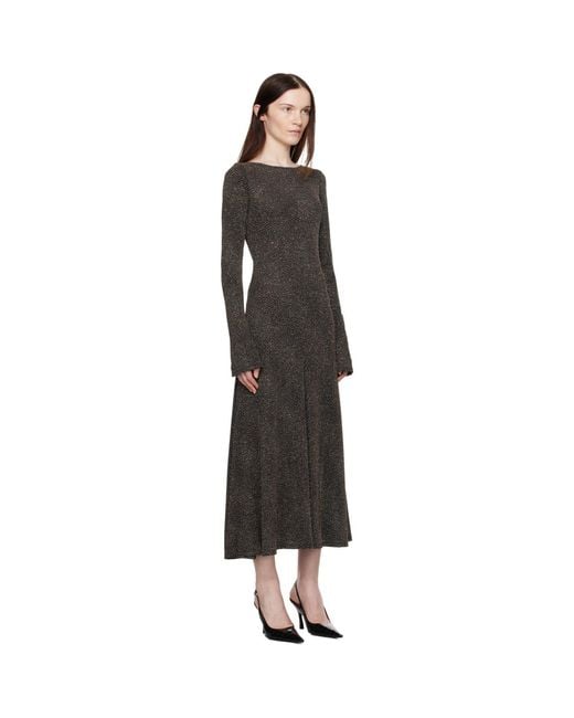Beaufille Black Baes Open Back Maxi Dress