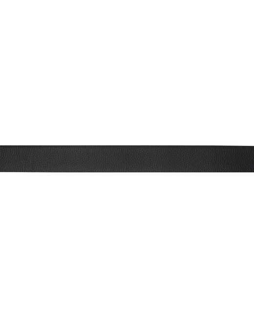 Tom Ford Black Grain Leather Insert Buckle T Belt for men
