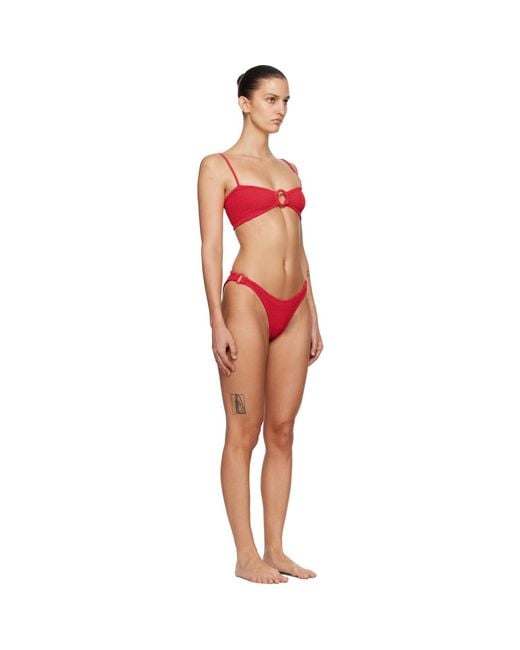 Hunza G Black Misty Tonal Hoop Bikini