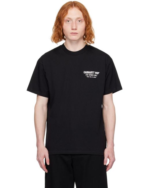 Carhartt Black 'less Troubles' T-shirt for men