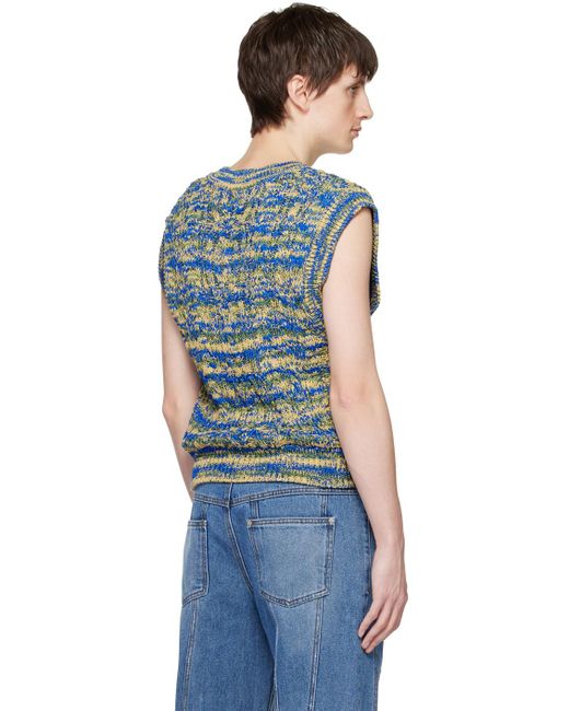 ANDERSSON BELL Blue Otreto Vest for men