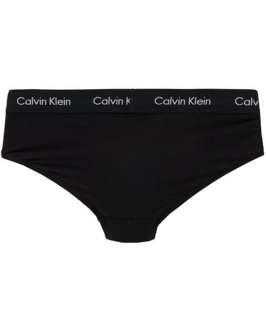 Calvin Klein Black Three-pack Hip Briefs for men