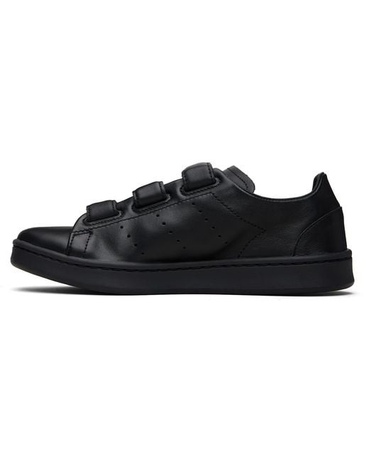 Y-3 Black Stan Smith Hook-And-Loop Sneakers for men
