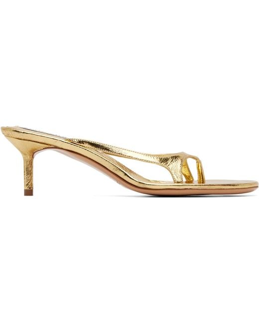 Acne Black Kitten Heeled Sandals
