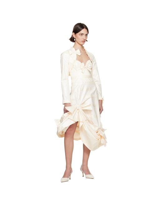 Super Yaya White Ssense Exclusive Bridal Capsule Bolero Cardigan