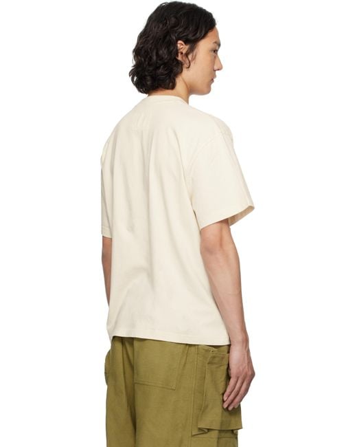 STORY mfg. Natural Off- Grateful Ss T-Shirt for men