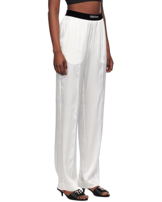 Tom Ford White Relaxed-fit Lounge Pants