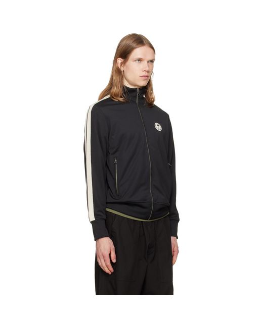 Palm Angels Black Tree Logo Track Jacket for men