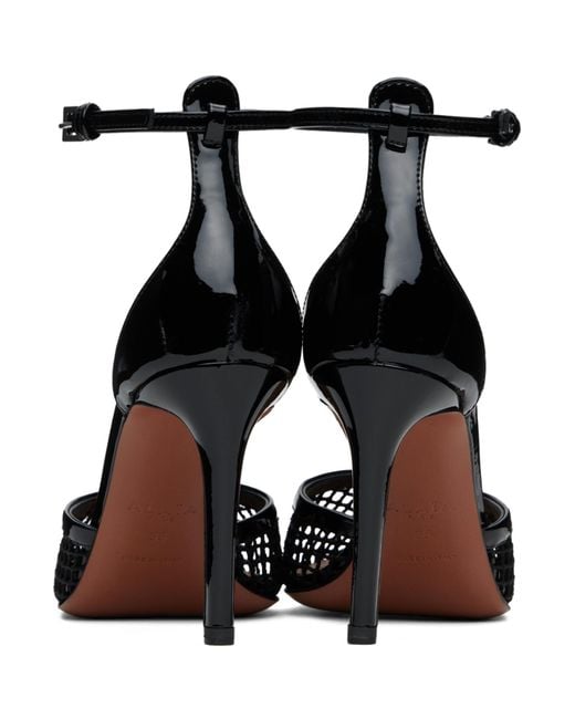Alaïa Black High Fishnet Heels