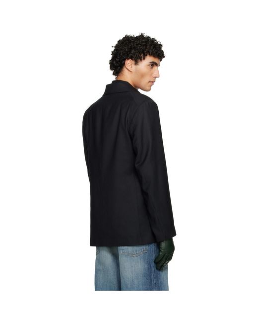 Our Legacy Black Unconstructed Db Blazer for men