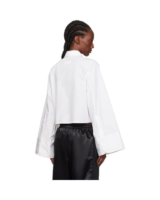 MM6 by Maison Margiela White Cotton Shirt