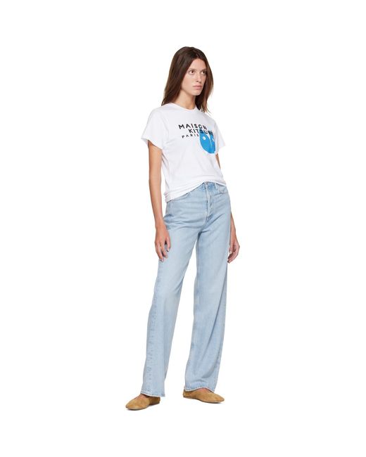 Maison Kitsuné Blue Fortune Fox Standard T-Shirt