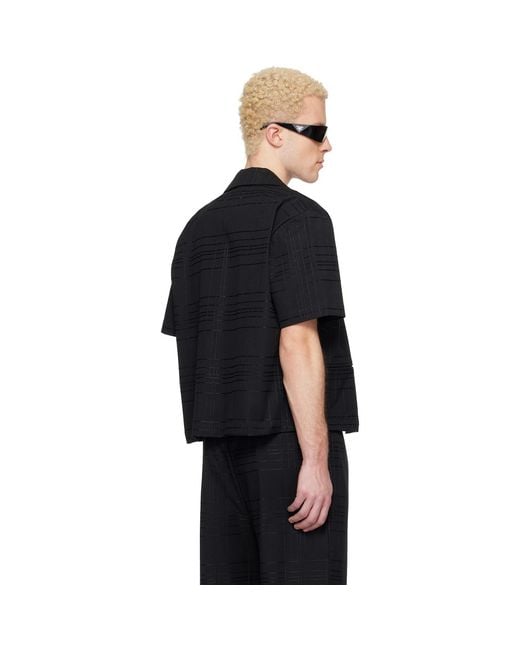 Ernest W. Baker Black Tailoring Shirt for men