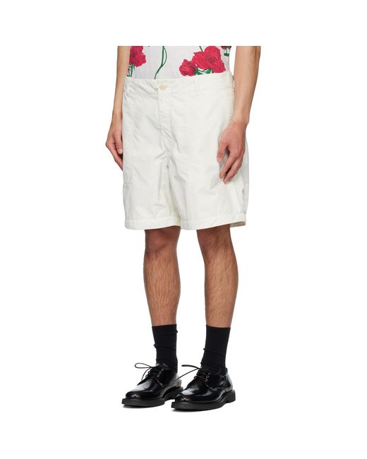 KENZO White Paris 'Boke Flower 2.0' Technical Trousers for men