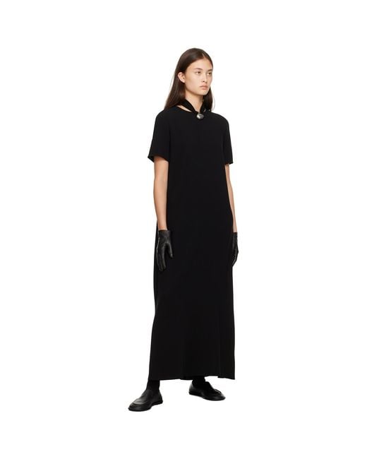 The Row Black Lorella Gloves