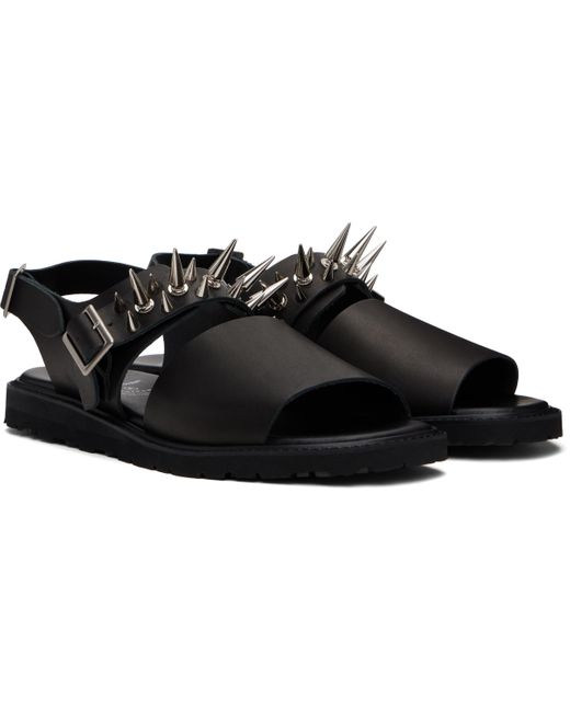 Undercover Black Foot The Coacher Edition Spike Studded Sandals for men