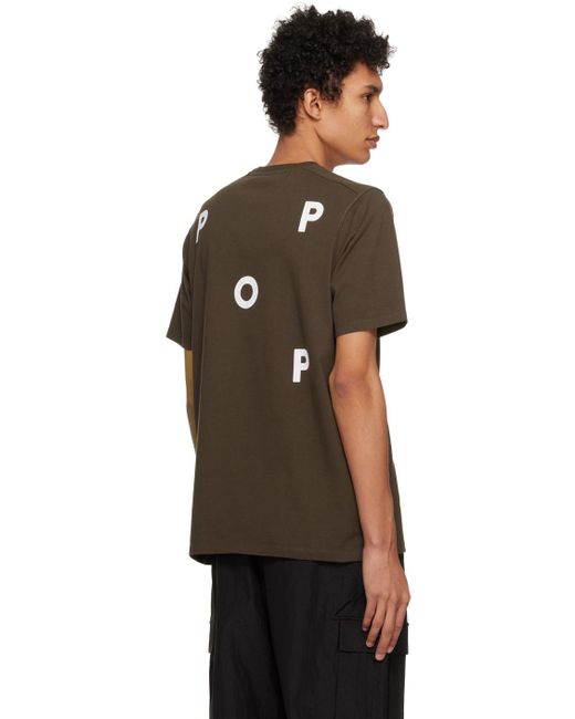 Pop Trading Co. Black 'pop' T-shirt for men