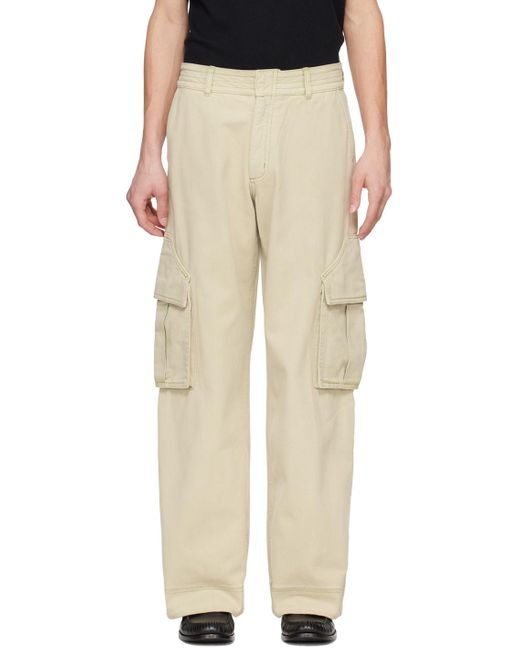 Rhude Natural Faded Cargo Pants for men
