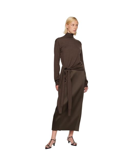 Rohe Brown 4-Sleeved Knitted Turtleneck