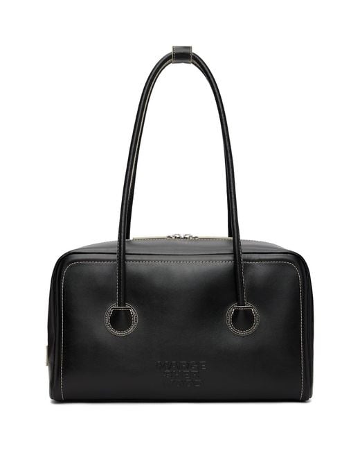 MARGE SHERWOOD Black Soft Boston Bag