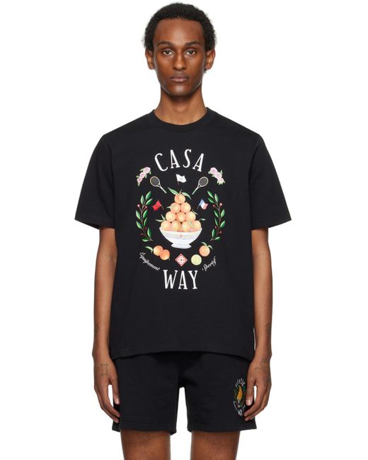 T-shirt 'casa way' noir exclusif à ssense Casablancabrand pour homme en coloris Black