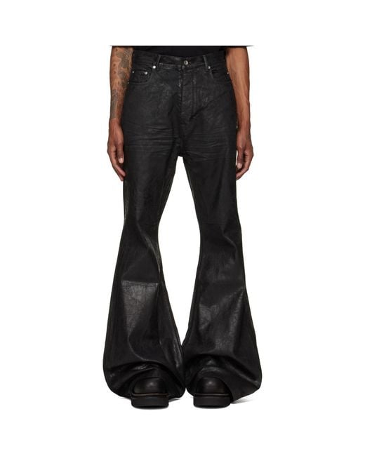 Rick Owens Black Tower Bolan Bootcut Jeans for men