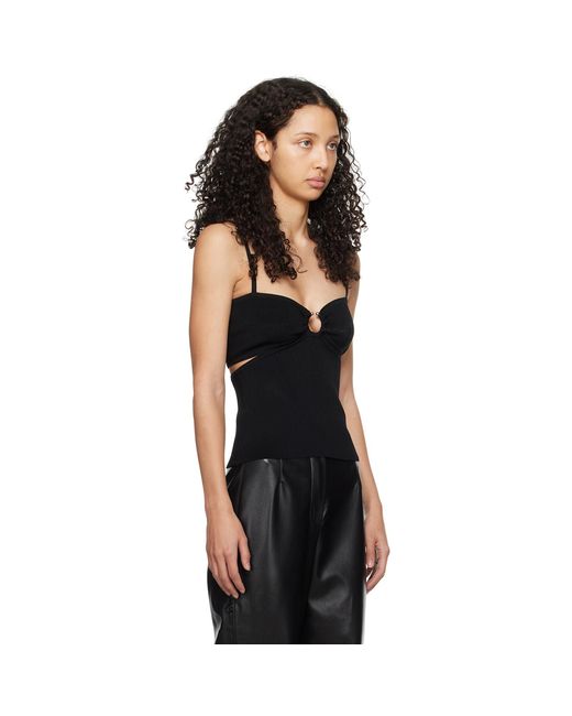 Nanushka Black Savera Tank Top