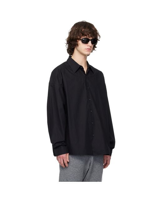 Entire studios Black Miller Shirt for men