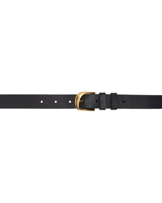 FRAME Black Twist Buckle Belt