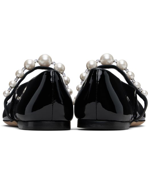 Jimmy Choo ブラック Ade フラットシューズ Black