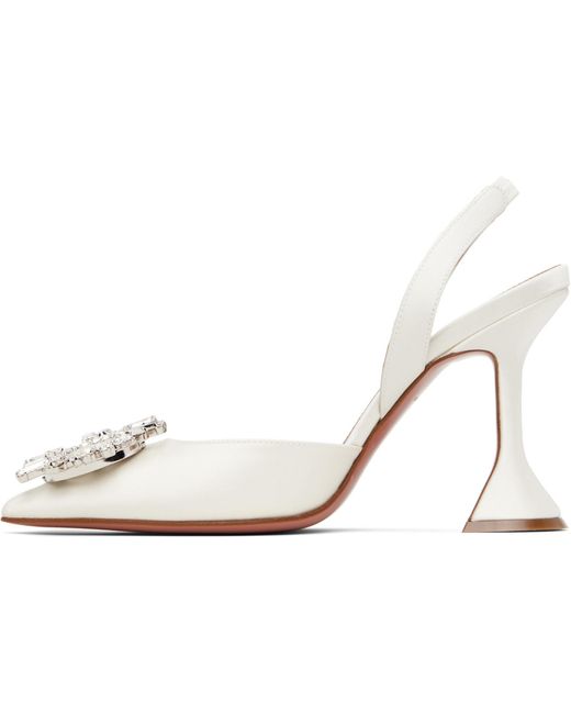 AMINA MUADDI Black Begum Sling Heels