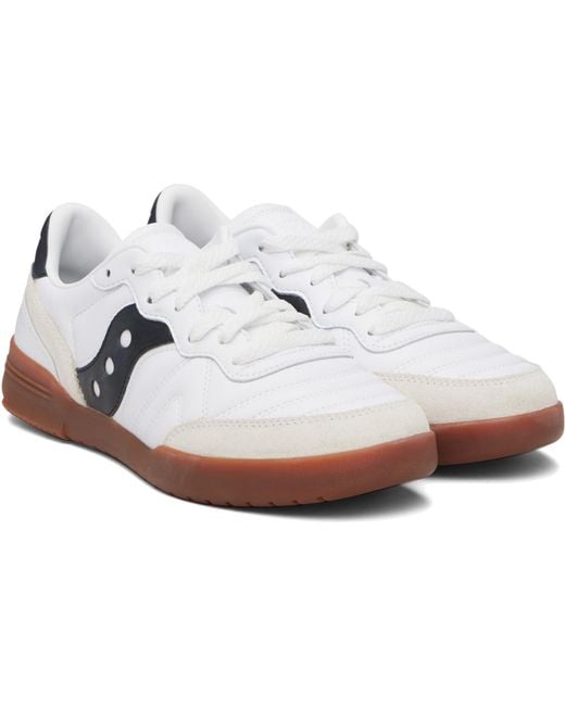 Saucony Black 586I Leather Sneakers for men