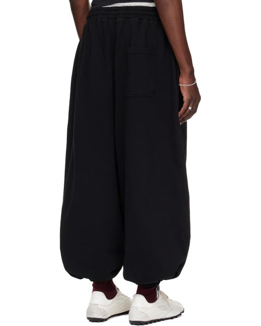 Lu'u Dan Black Baggy Bontan Sweatpants for men