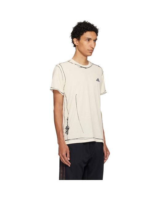 Song For The Mute Natural Off- Adidas Edition Adirun01 T-Shirt for men