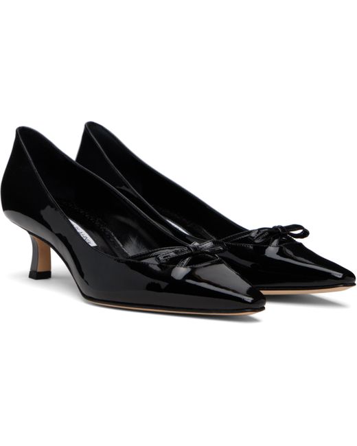 Manolo Blahnik Black Grafa Heels
