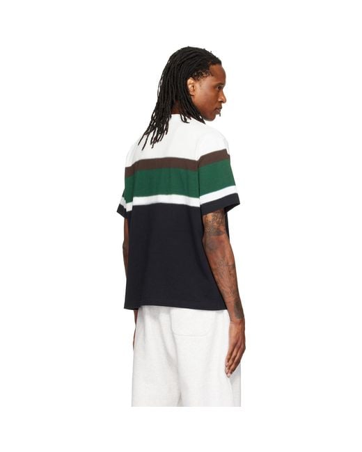 Sacai Green Chusen-Dyed Cotton Jersey T-Shirt for men